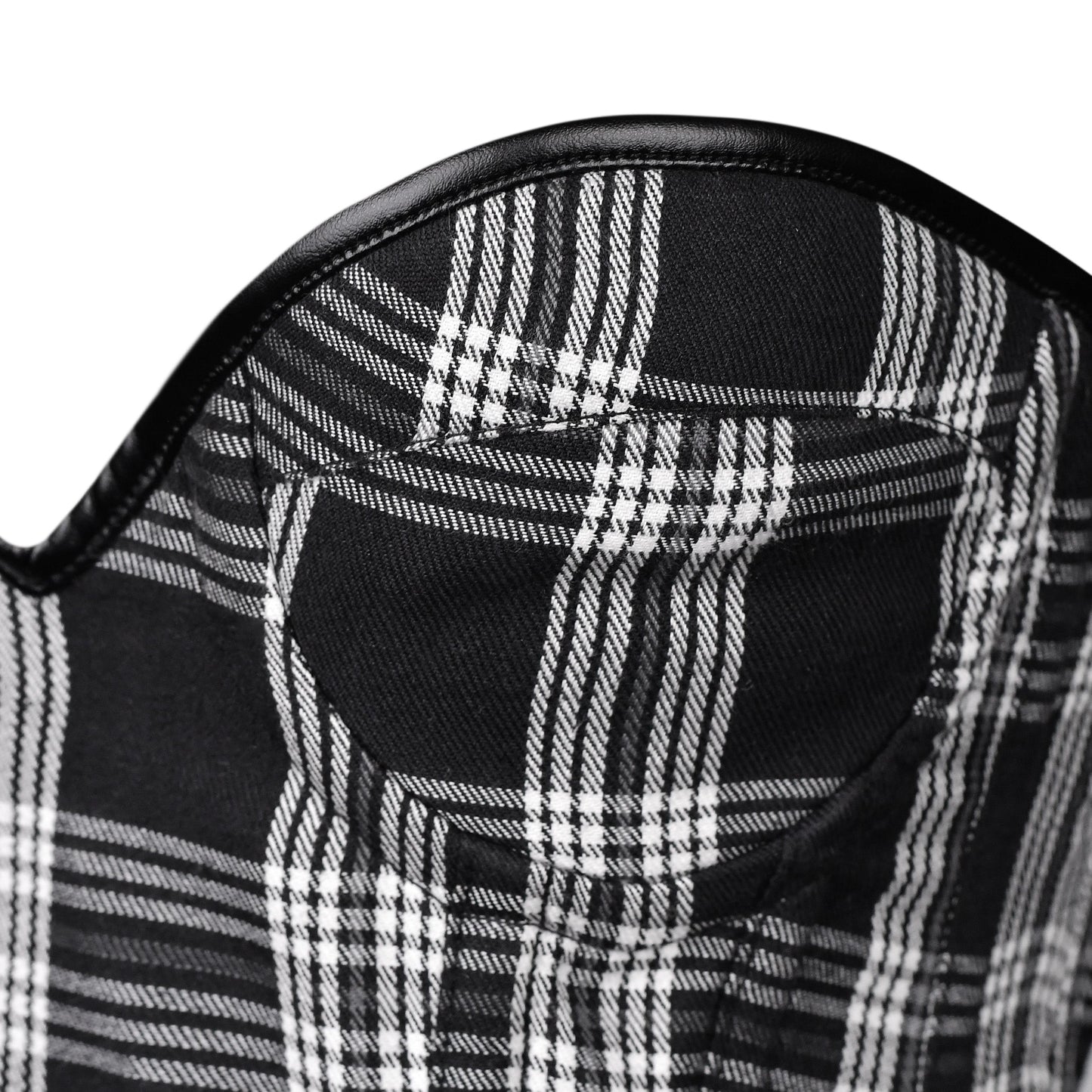 Black & White Plaid Corset Dress