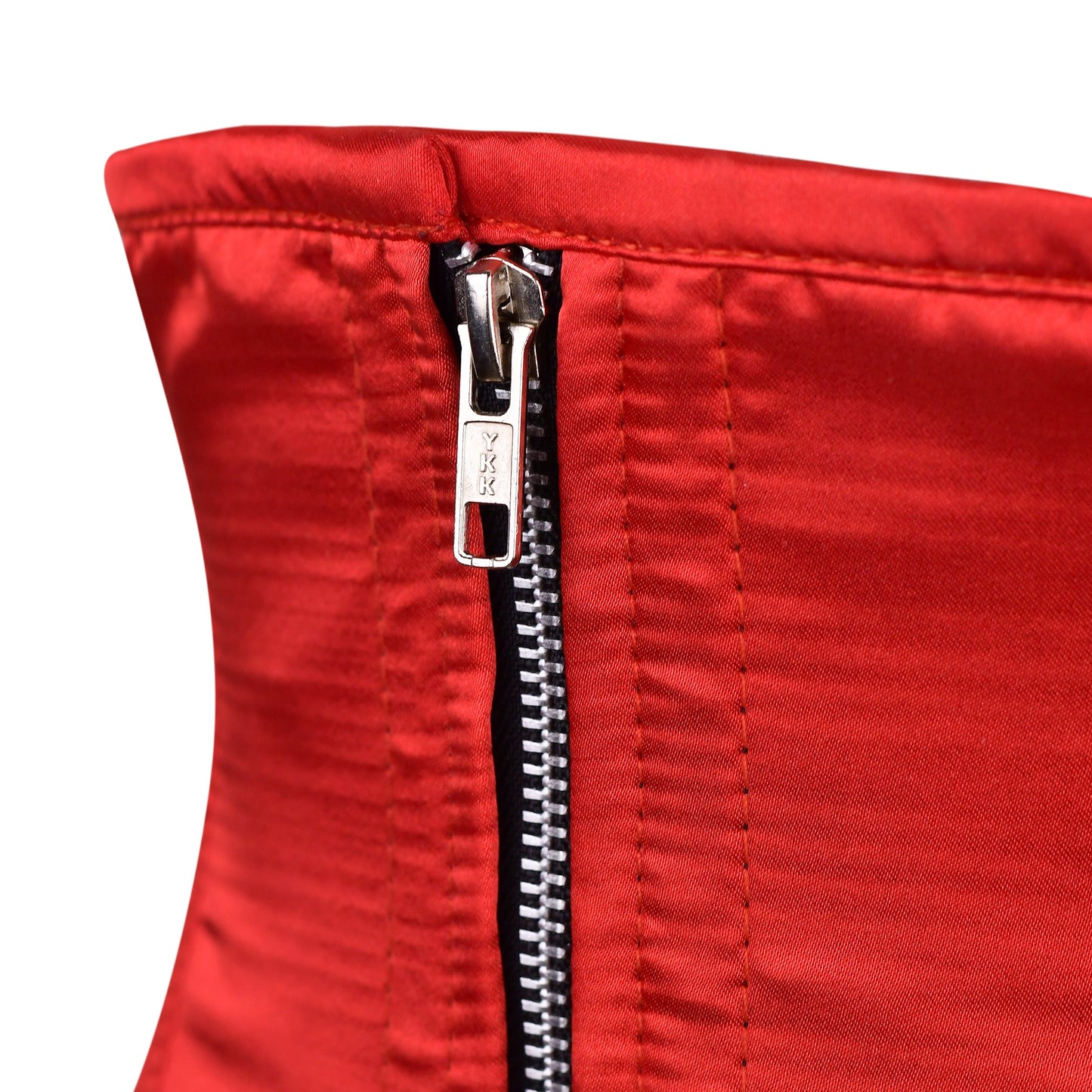 Red Crimson Satin Underbust Corset