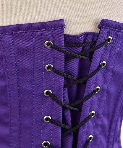 Purple Overbust Corset – Steel Boned, Plus Size