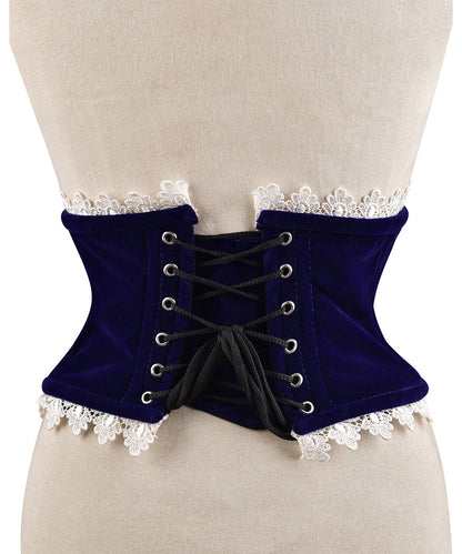 Steel Boned Womens Velvet Corset ?? Waist Cincher