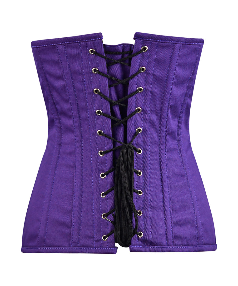 Purple Overbust Corset – Steel Boned, Plus Size