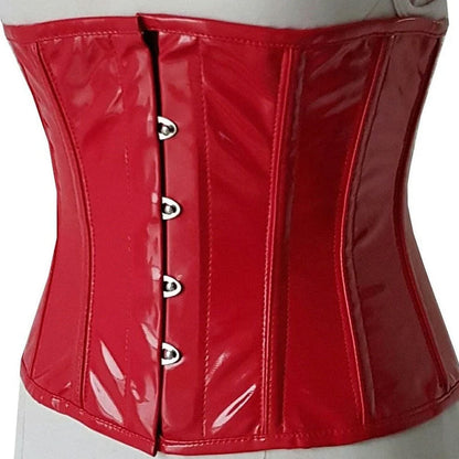 Red Patent Underbust Steel Boned Waist Trainer Corset