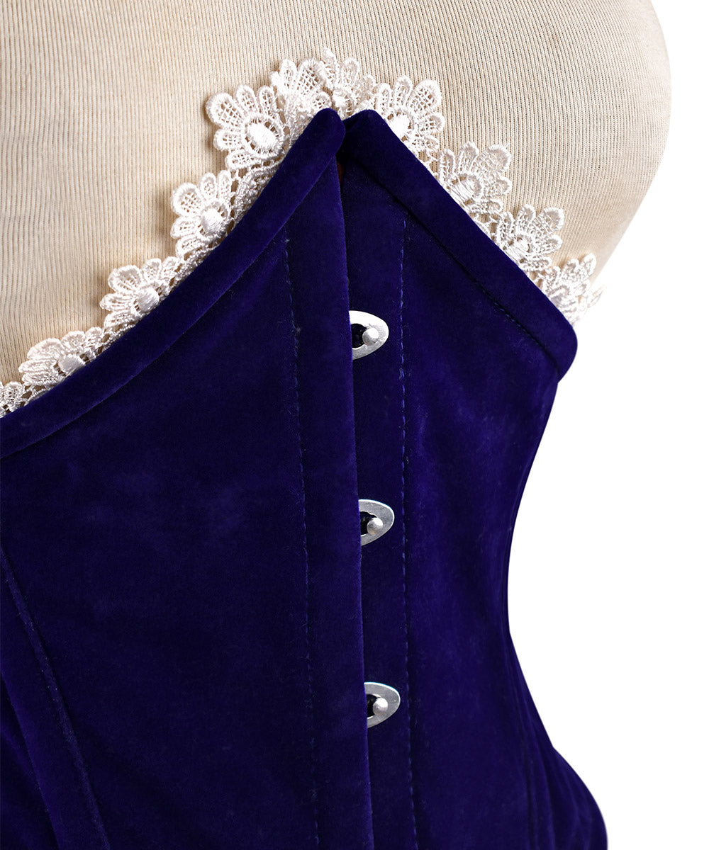 Steel Boned Womens Velvet Corset ?? Waist Cincher