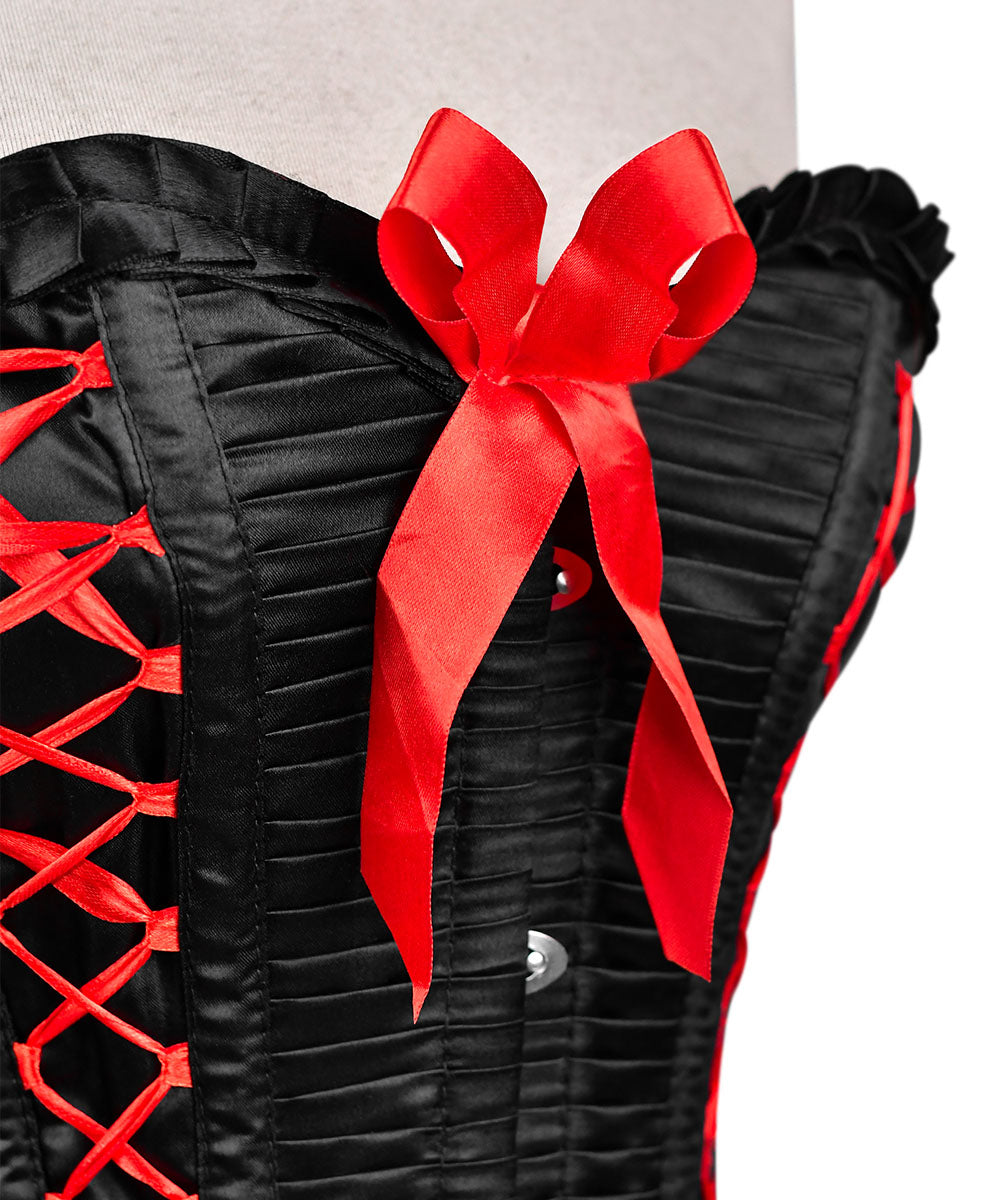 Plus Size Steel Boned Overbust Corset ??Laced Corset