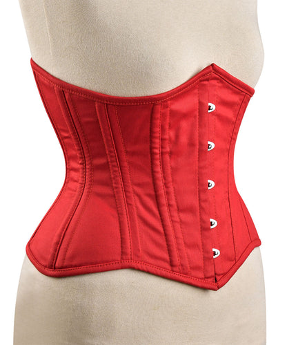 Black Steel Boned Cotton Underbust Corset