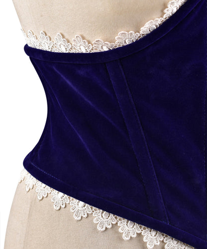 Steel Boned Womens Velvet Corset ?? Waist Cincher
