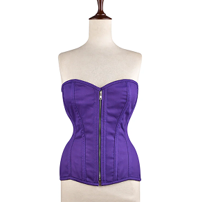 Purple Overbust Corset – Steel Boned, Plus Size