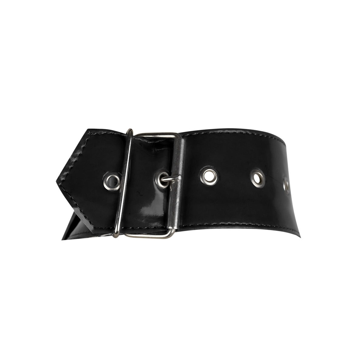 Black PVC Underbust Harness Corset Belt with Straps