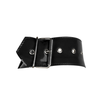 Black PVC Underbust Harness Corset Belt with Straps