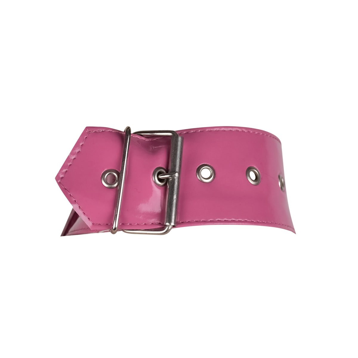 Pink PVC Underbust Corset Harness with Buckles