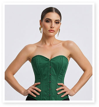 Unique Handmade Medieval Corset with Front Hook Steel