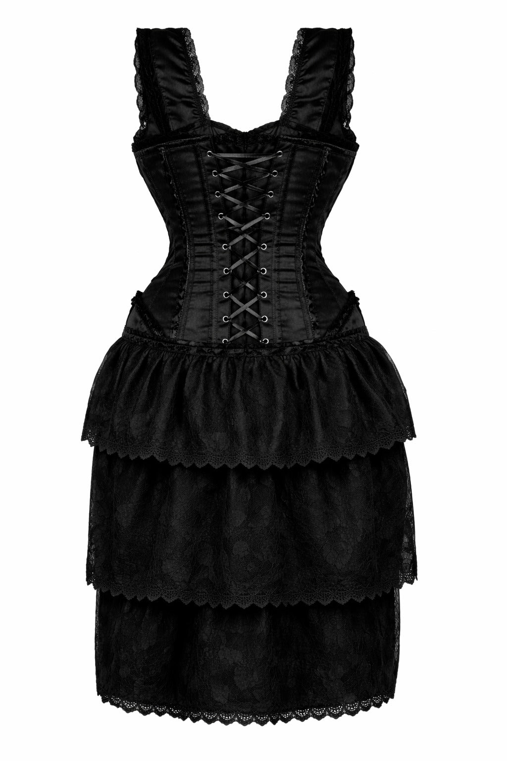 Black Corset Dress for Gothic Style Fashion