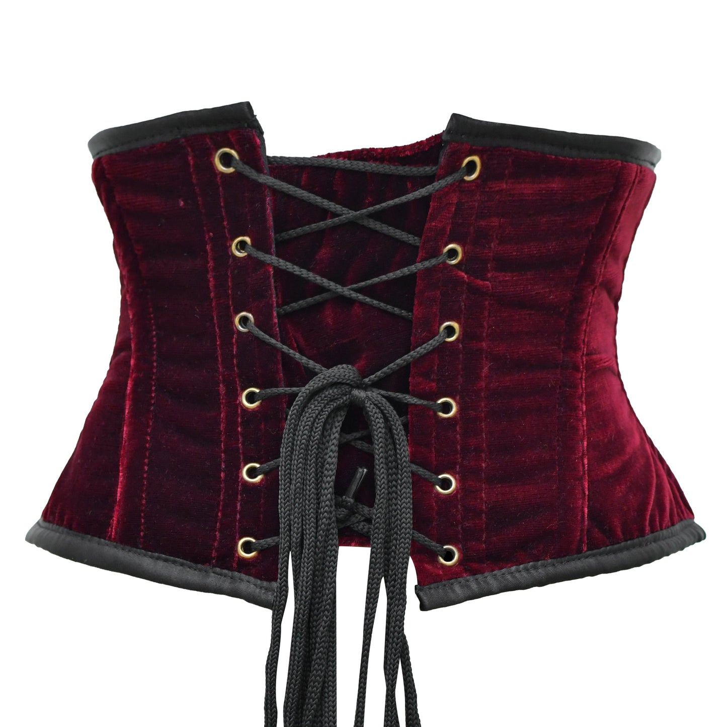 Authentic Crushed Velvet Underbust cincher corset w/ clasps Closure
