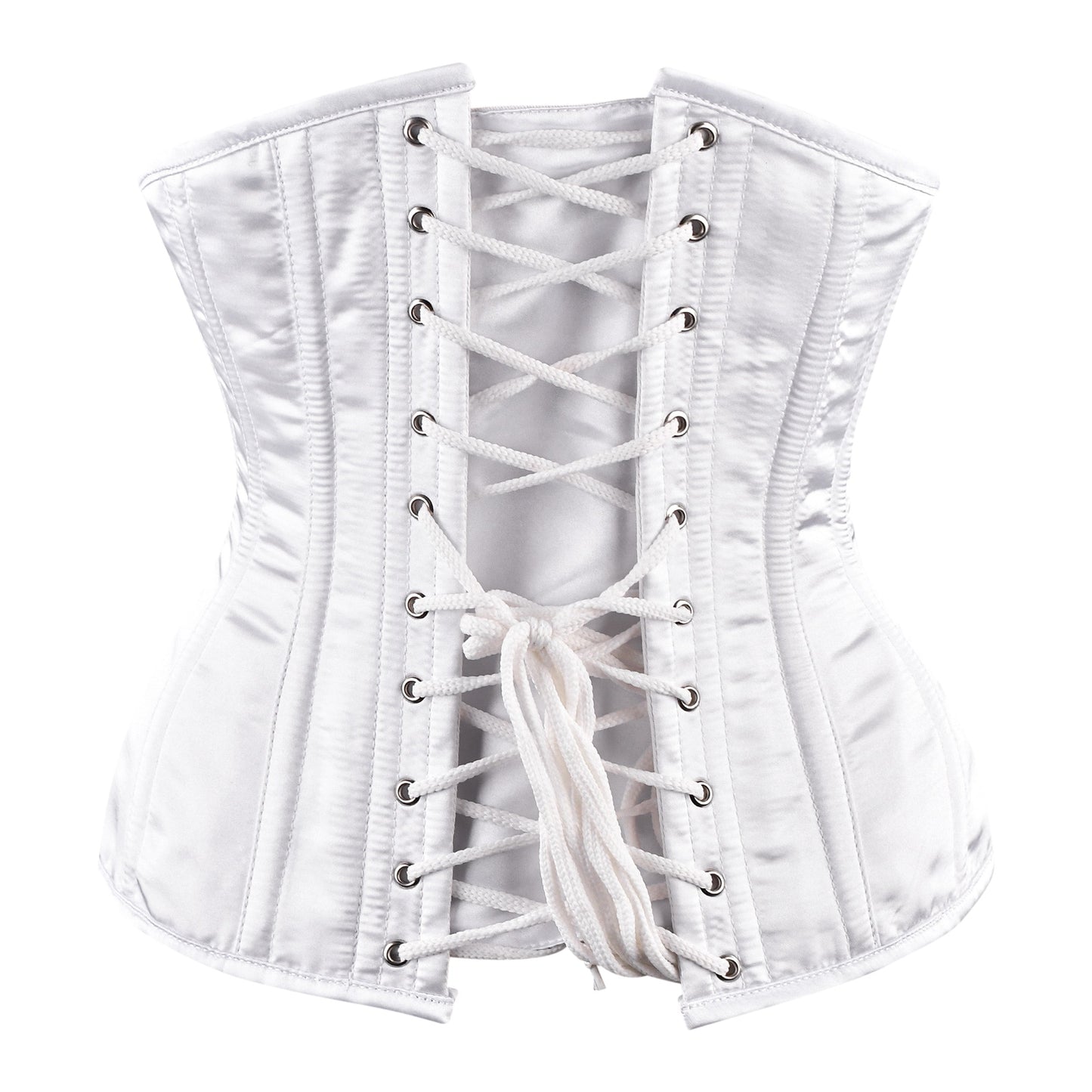 Ivory White Satin Underbust Corset