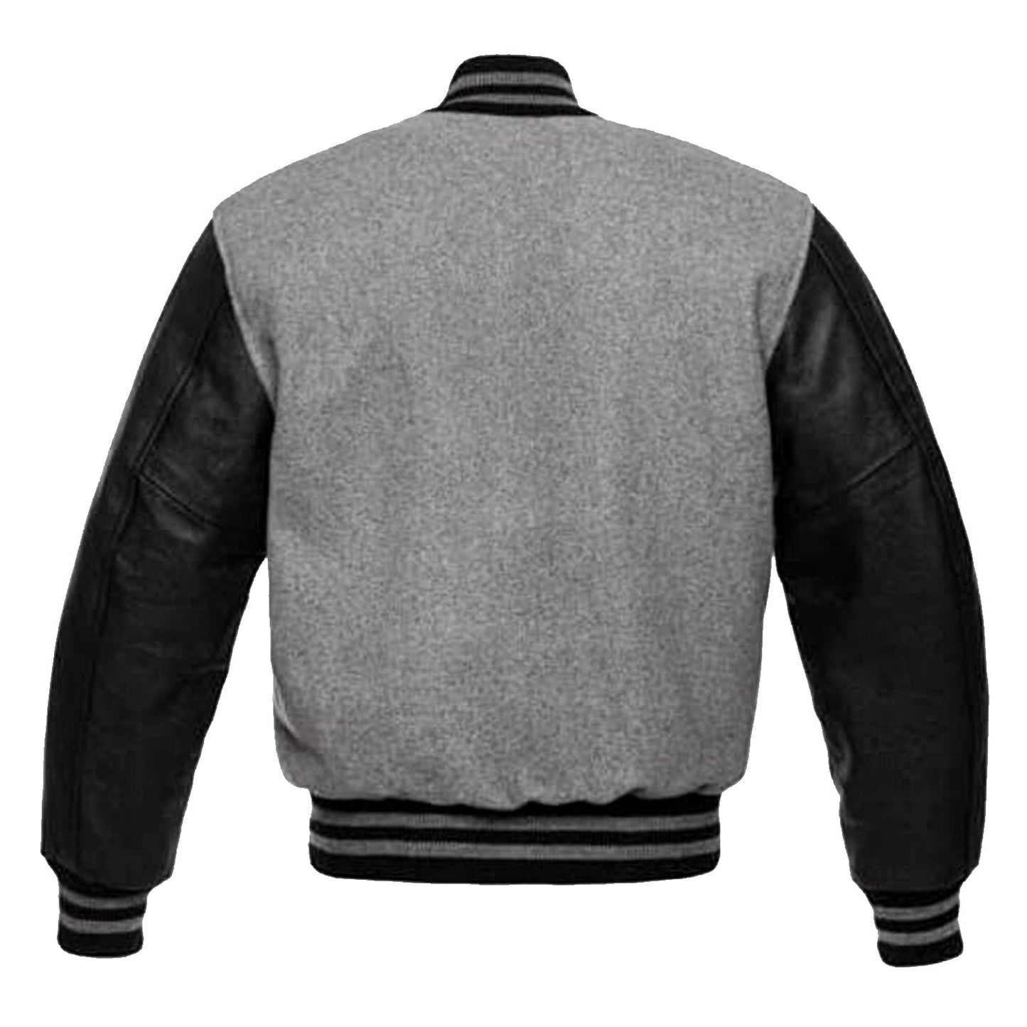 Men Varsity, Baseball Jacket, Wool Blazer with Leather Sleeves
