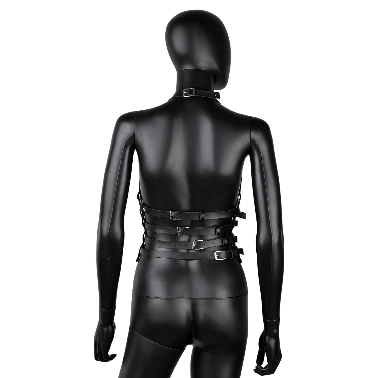 HAR-278 Black faux Harness