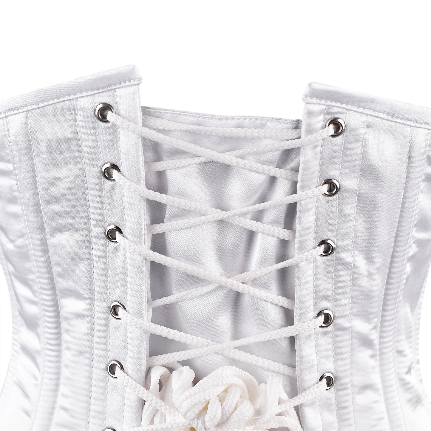 Ivory White Satin Underbust Corset