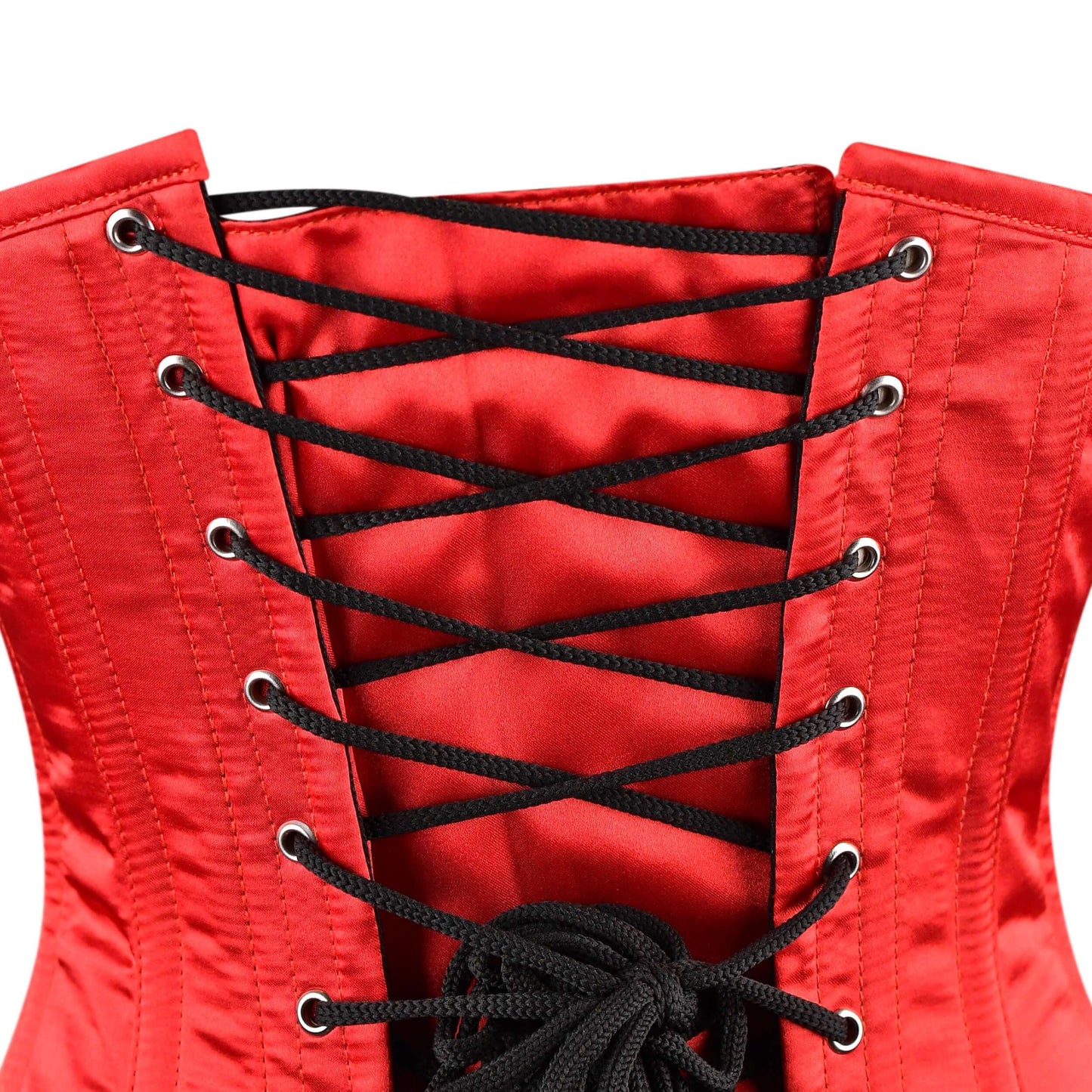 Scarlet Red Satin Underbust Corset