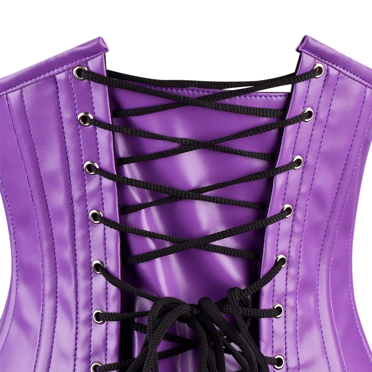 Handmade Satin Corset Dress with Frill Trim