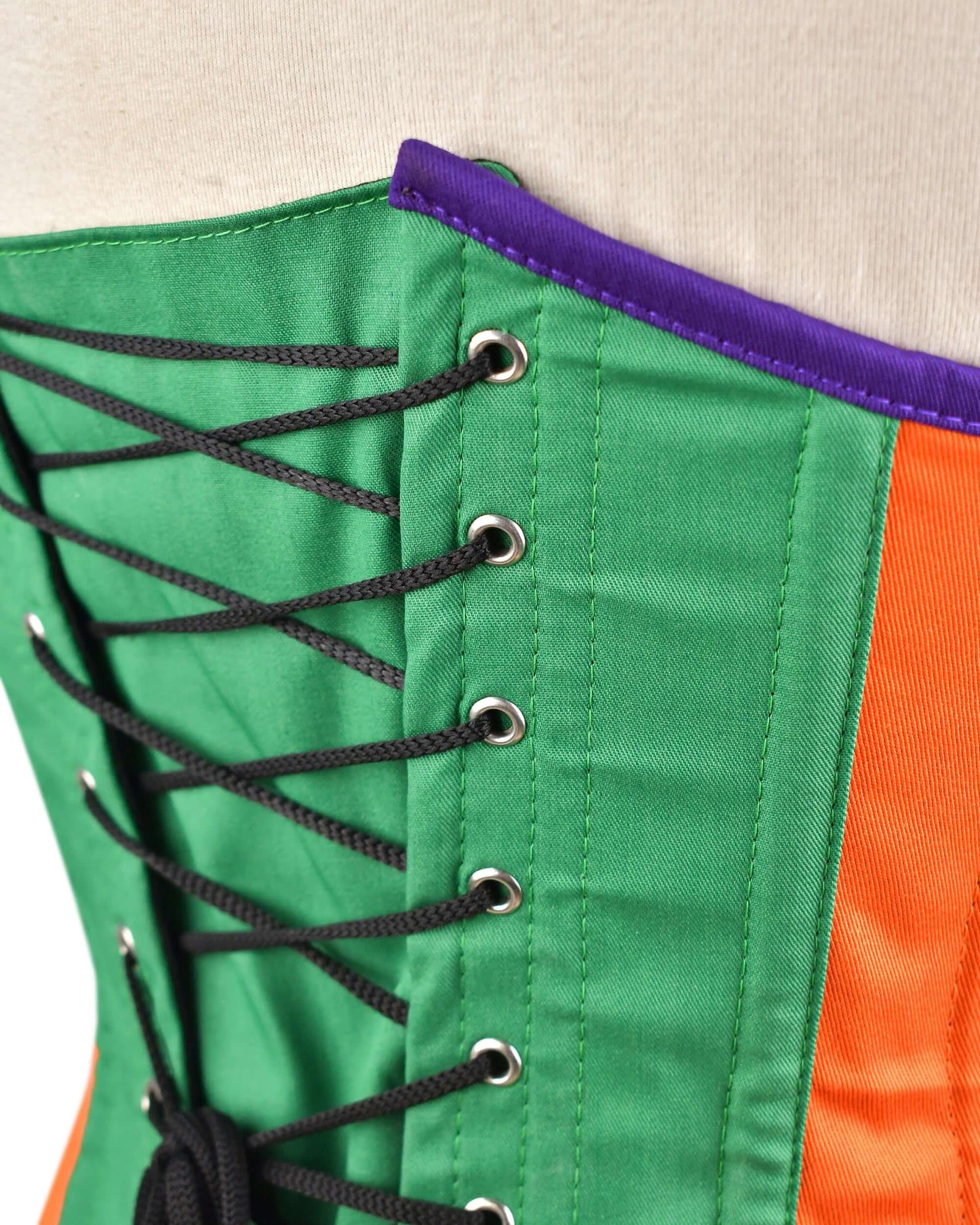 Handmade Waist Shaping Corset – Front Hook & Lace-Up