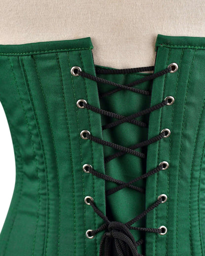 Cotton Corset with Front Hook Steel Boning