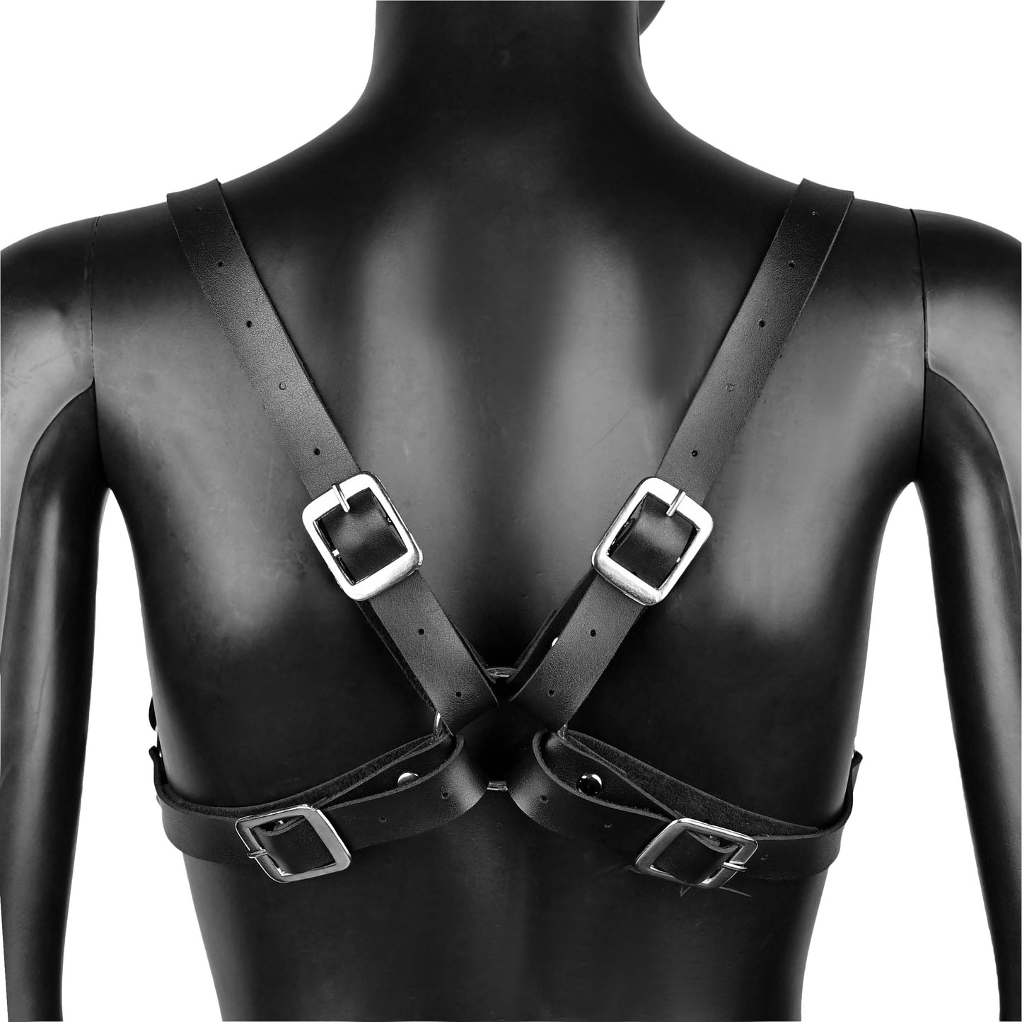 Black Leather Body suit Harness