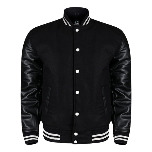 Men Varsity, Baseball , College Jacket with Leather Sleeves