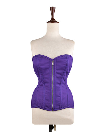 Purple Overbust Corset – Steel Boned, Plus Size