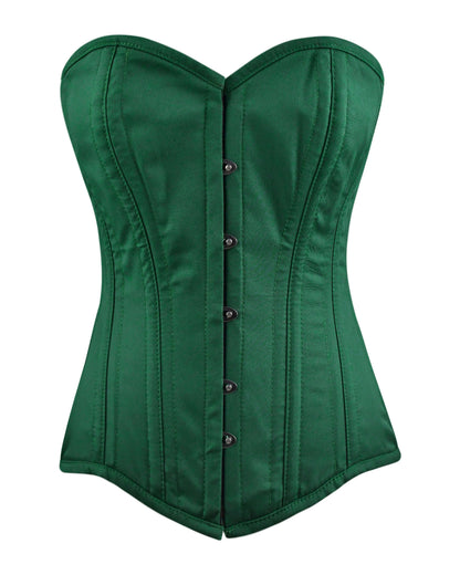 Cotton Corset with Front Hook Steel Boning