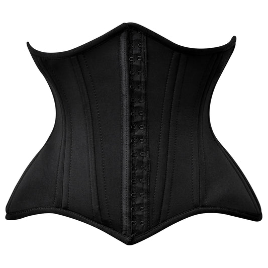 Handmade Black Spandex Underbust Waist Trainer Faja