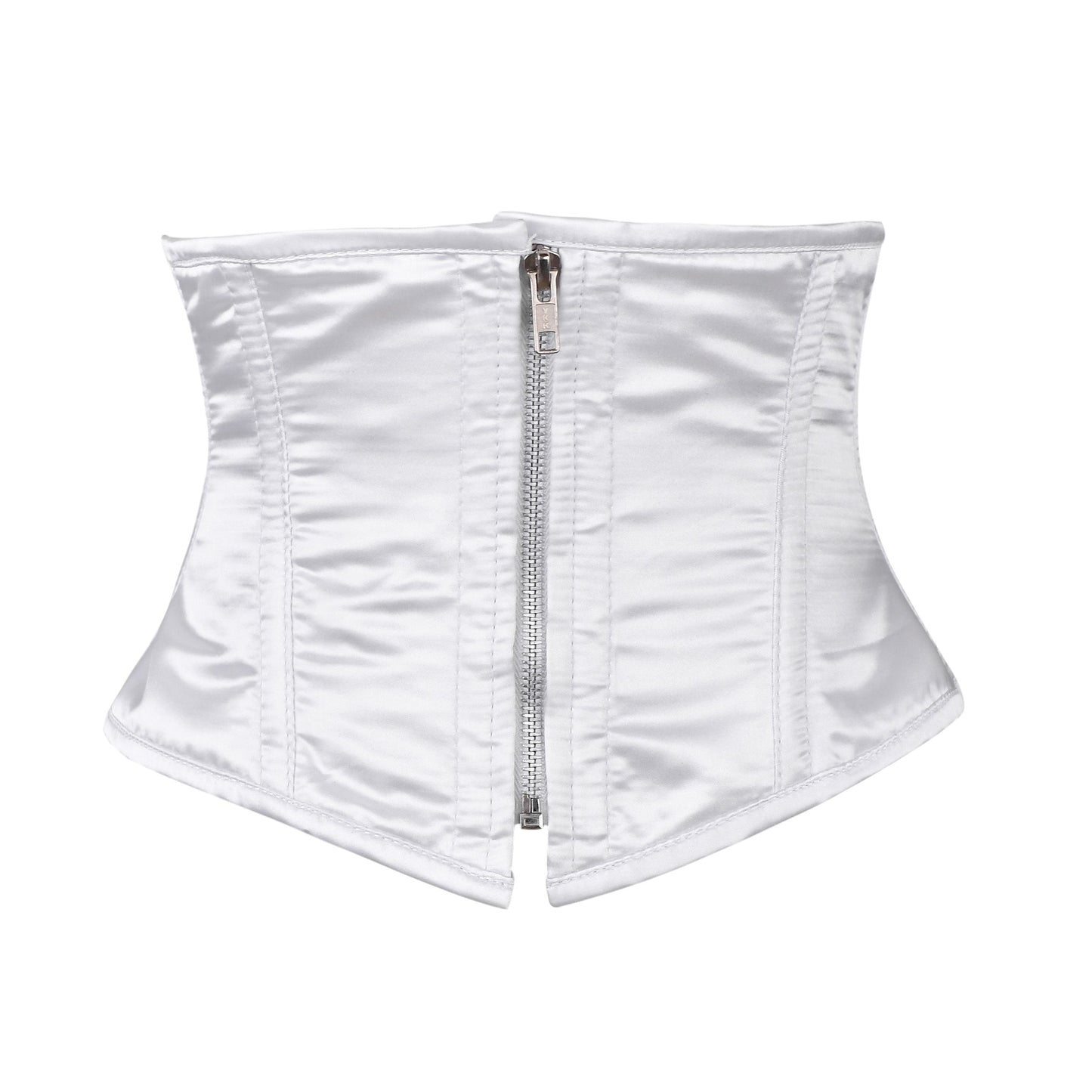 White Satin Frost Serpent Underbust Corset