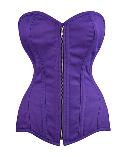 Purple Overbust Corset – Steel Boned, Plus Size