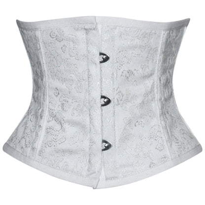 Red Brocade Mini Cincher corset - Waist Trainer Short torso