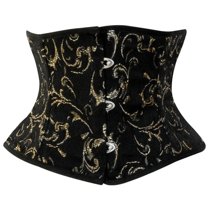 Red Brocade Mini Cincher corset - Waist Trainer Short torso