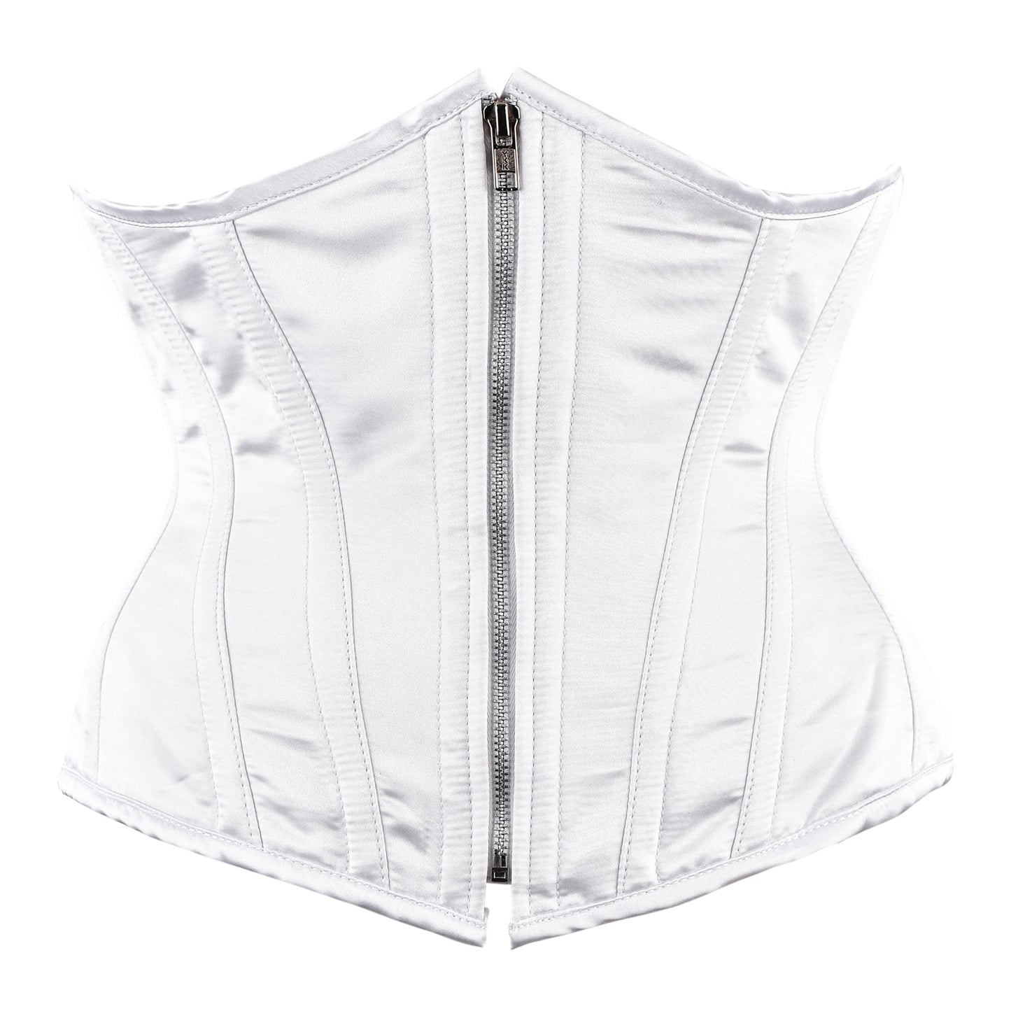 Ivory White Satin Underbust Corset