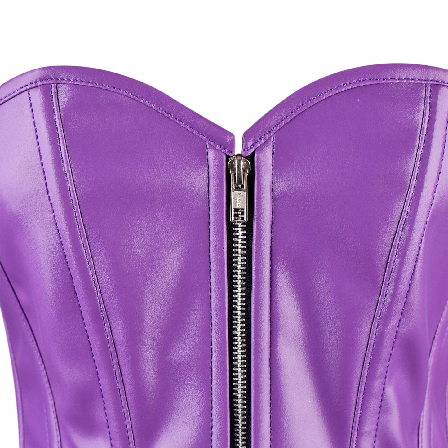 Handmade Satin Corset Dress with Frill Trim