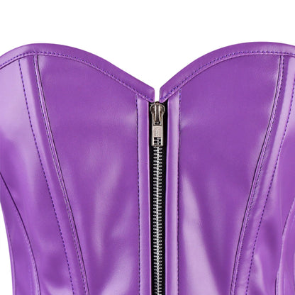 Handmade Satin Corset Dress with Frill Trim