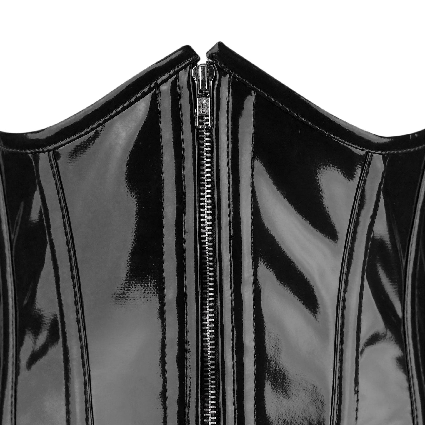 Black Gloss Vinyl Underbust Corset