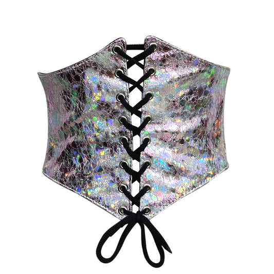 Crackle PVC Waist Trainer Corset Belt - Waist Cincher