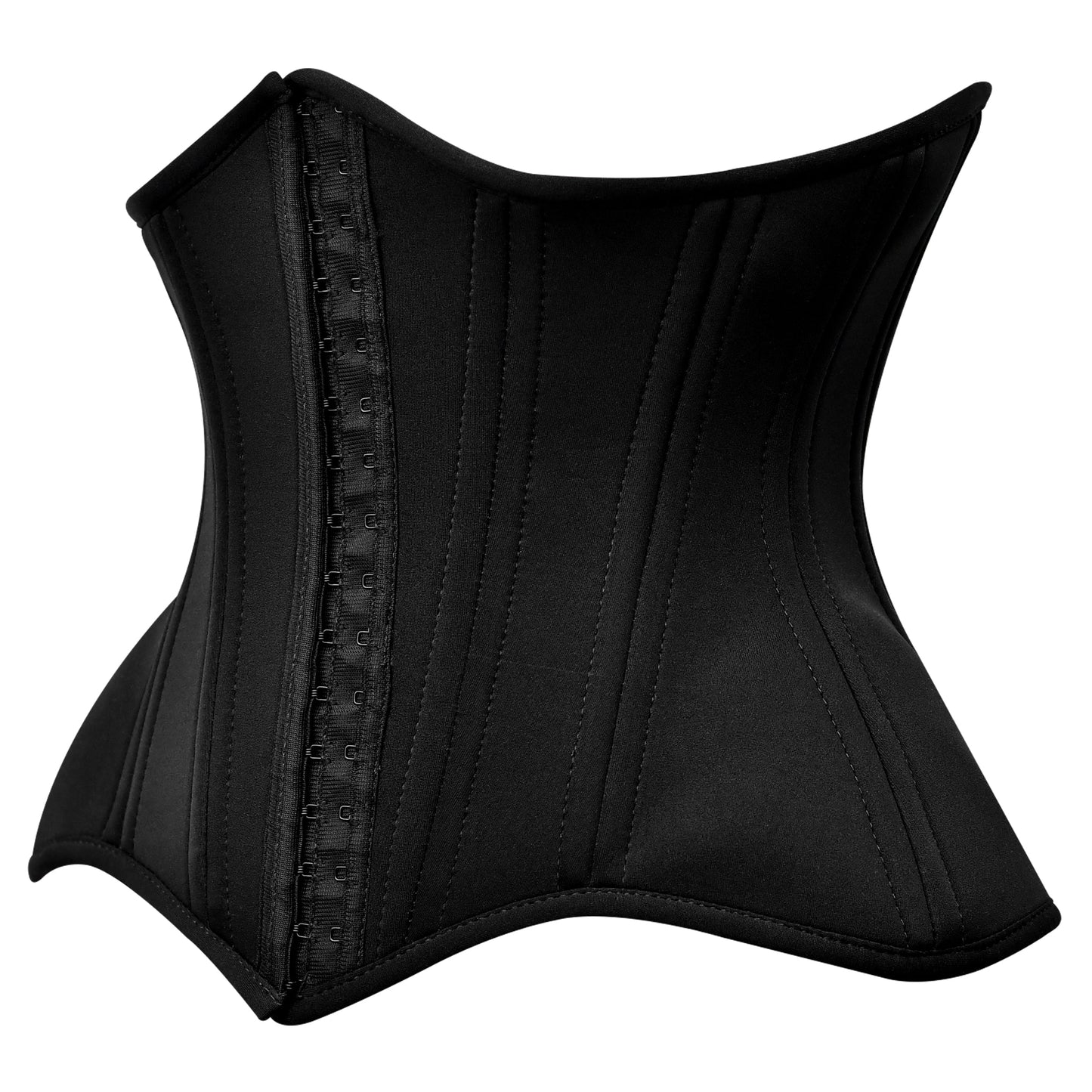 Handmade Black Spandex Underbust Waist Trainer Faja