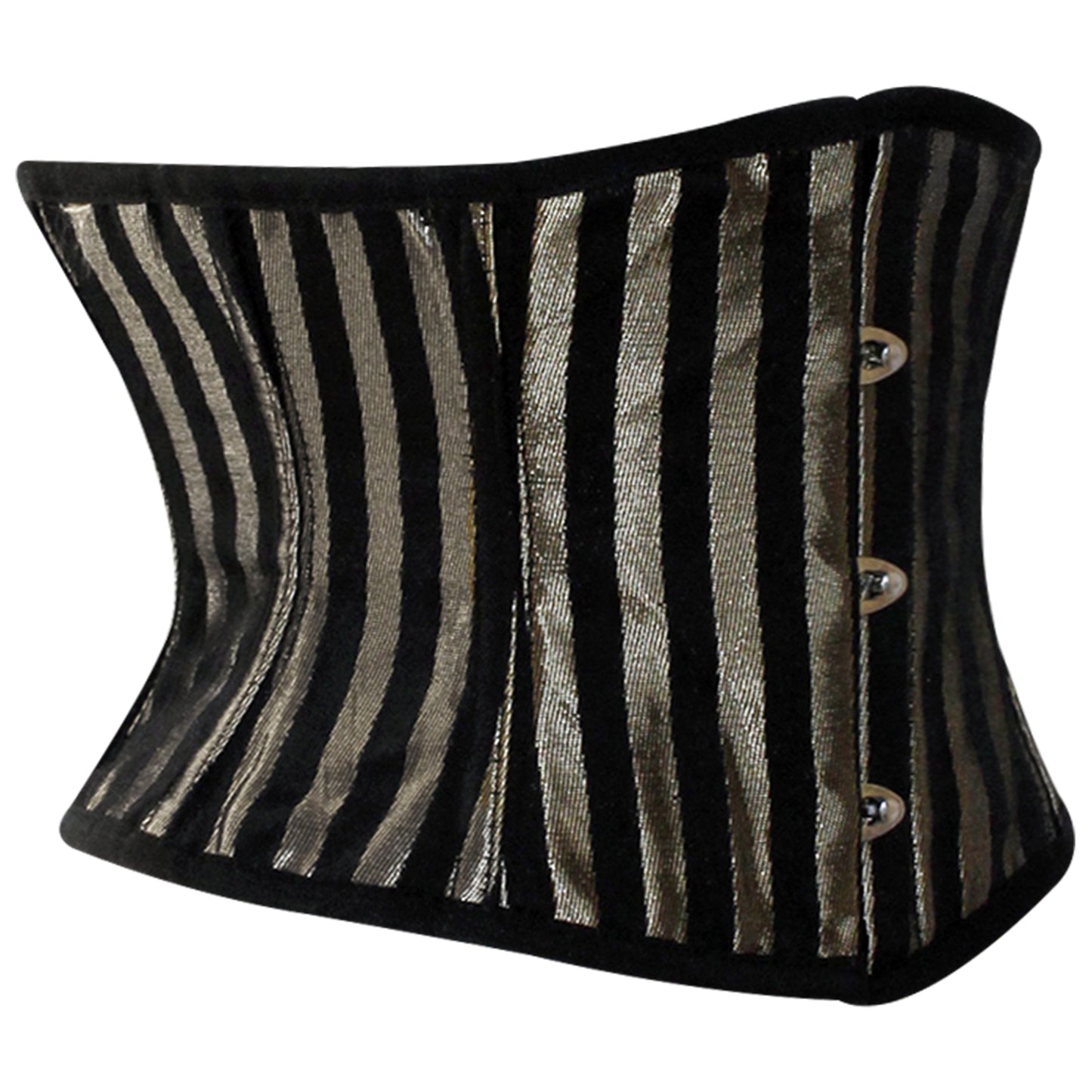 Gold Lined Brocade Mini Cincher corset - Waist Trainer Short torso