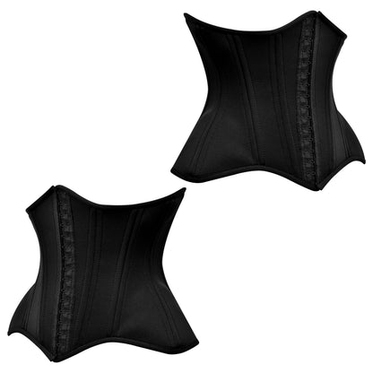 Handmade Black Spandex Underbust Waist Trainer Faja