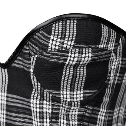 Black & White Plaid Corset Dress