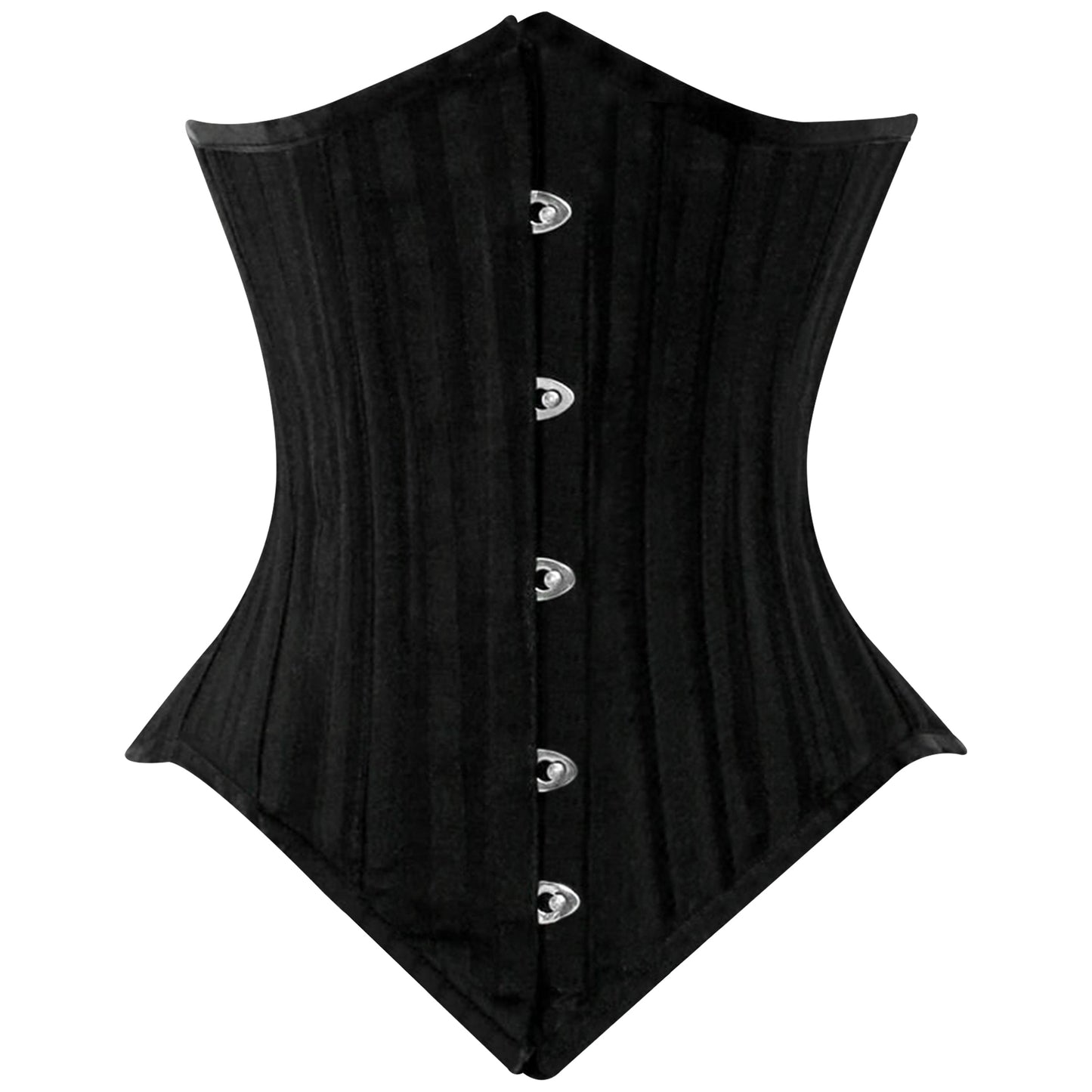Green Brocade Lined Under bust Steel Boned Corset