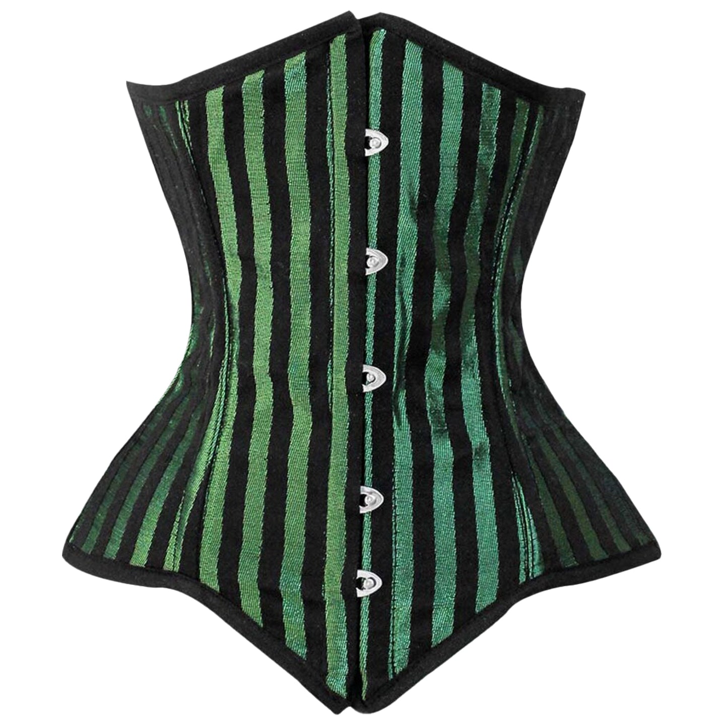 Red Brocade Lined Under bust Steel Boned Corset