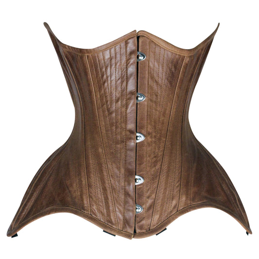 Brown Steampunk Underbust Steel Boned Corset